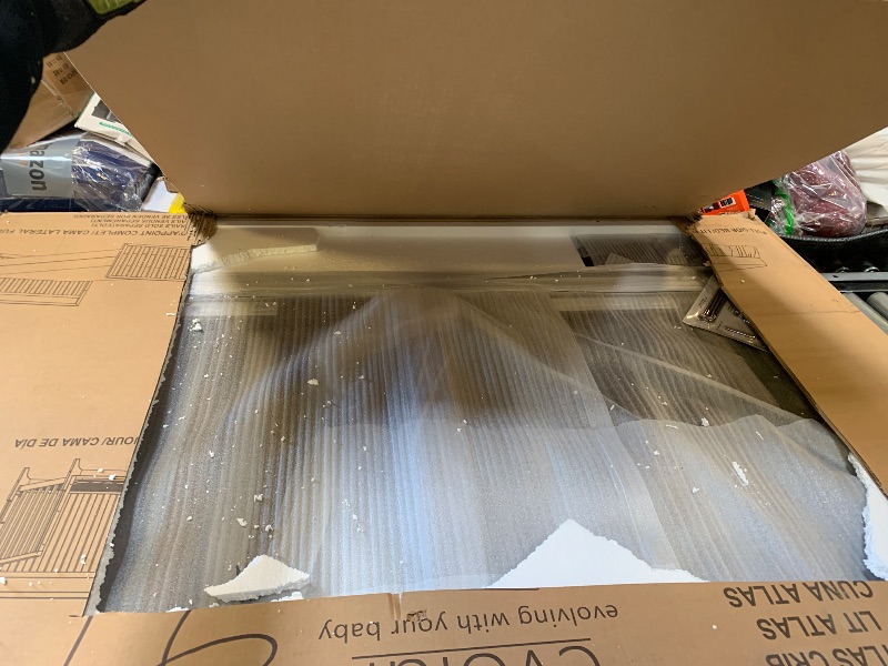 Photo 1 of évolur Atlas 5-in-1 Convertible Full-Size Baby Crib in Chestnut, GreenGuard Gold & JPMA, Timeless Modern Minimalist, 3 Mattress Heights, Converts to Toddler, Day & Full-Size Bed