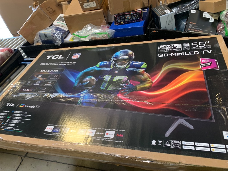 Photo 1 of TCL 55 Inch Class QM6K Series | Mini LED QLED 4K HDR | 55QM6K, 2025 Model | 120HZ-144HZ High Brightness Smart Google TV Dolby Atmos Onkyo Audio | Voice Remote Alexa Gaming Streaming Television