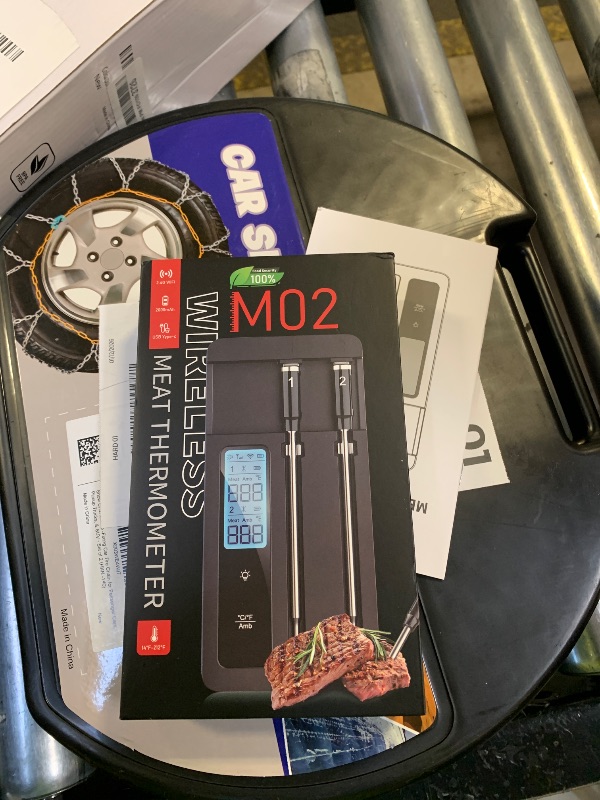 Photo 1 of Smart Wireless Meat Thermometer with Dual Probes, Bluetooth & WiFi Combo, High Precision & Fast Response for BBQ, Grill, Smoker, Oven, Air Fryer