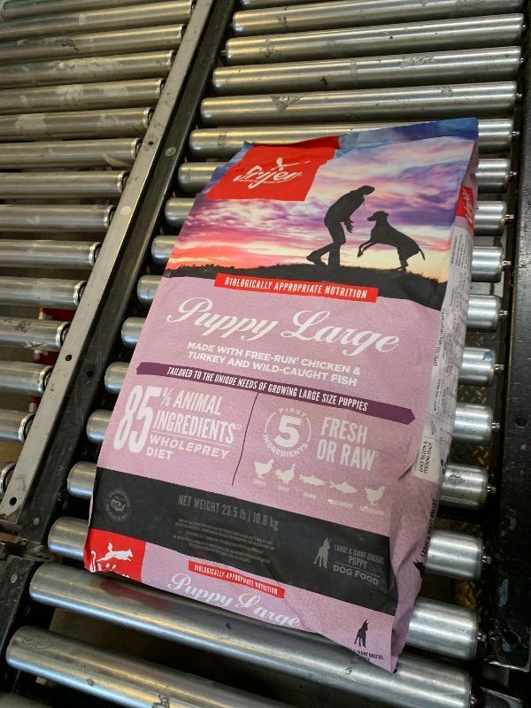 Photo 1 of ORIJEN Grain Free High Protein Dry Dog Food Puppy Large Recipe 23.5lb Bag