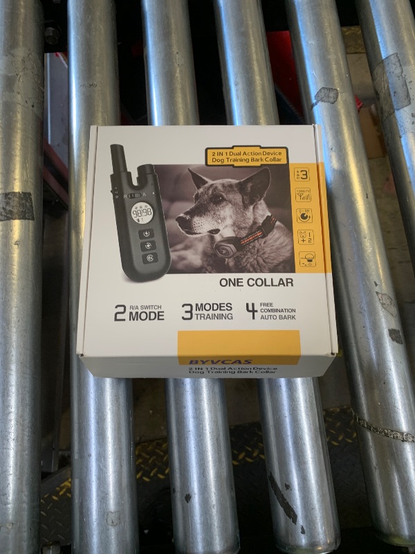 Photo 1 of 2 in 1 Bark Collar with Remote, Shock Collar for 2 Large Medium Small Dogs(15-120lbs), Anti Barking Dog Training Collar, IP67 Waterproof, Beep/Shock/Vibration(0-99)