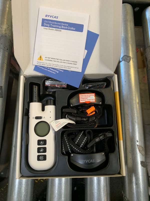 Photo 1 of 2 in 1 Bark Collar with Remote, Shock Collar for 2 Large Medium Small Dogs(15-120lbs), Anti Barking Dog Training Collar, IP67 Waterproof, Beep/Shock/Vibration(0-99)