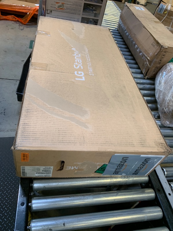 Photo 1 of LG 27-Inch Class StanbyMe 1080p-Portable Touch-Screen-Monitor 27ART10AKPL, Built-in Battery, Full Swivel Rotation, 60Hz Refresh Rate, Calming Beige