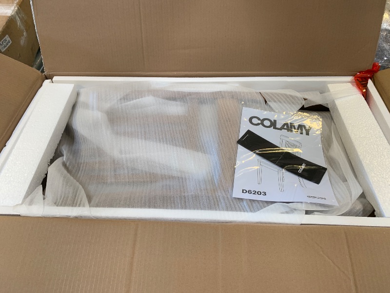 Photo 1 of COLAMY Wooden Dining Room Chairs Set of 6, Spindle High Back Windsor Kitchen Side Chair, Farmhouse Dining Chairs for Kitchen, Dining Room, Light Brown