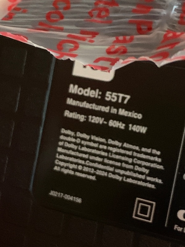 Photo 1 of TCL 55 Inch Class T7 Series | 4K QLED HDR | 55T7, 2025 Model | 120HZ Refresh Rate High Brightness Smart Google TV Dolby Atmos Audio | Voice Remote Alexa Gaming Streaming Television