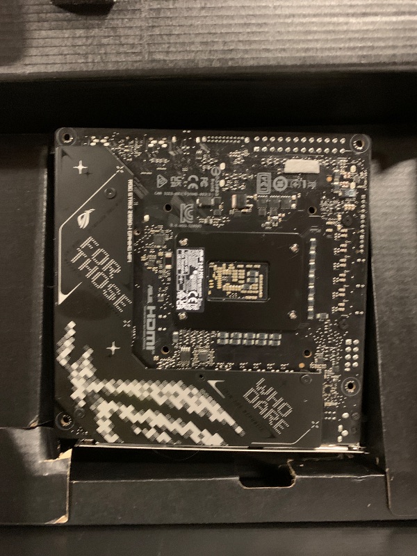 Photo 1 of ASUS ROG STRIX Z890-I GAMING WIFI Intel® Z890 LGA 1851 Mini-iTX motherboard, Intel® Core™ Ultra Series 2 Ready, Advanced AI PC-ready, 10+2+1+1 stages, DDR5, WiFi 7, 2x M.2, Thunderbolt™ 4, USB Type-C®