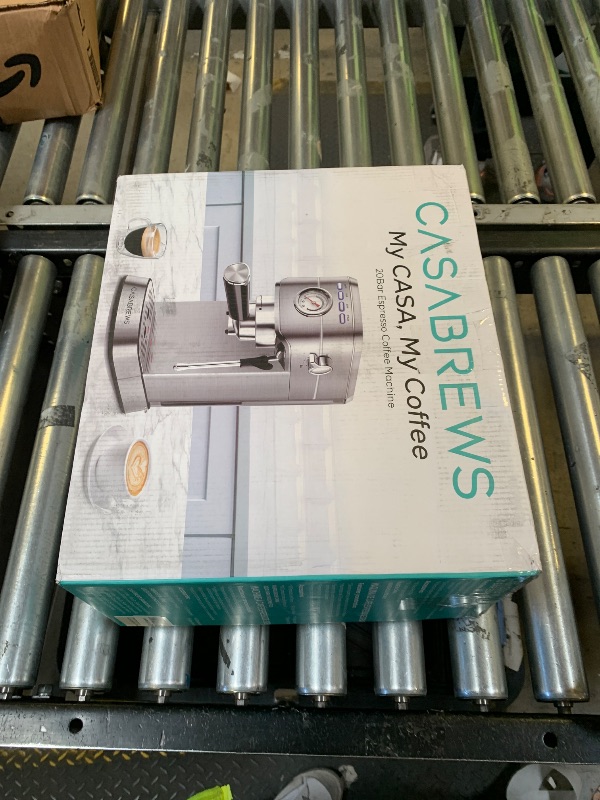 Photo 1 of CASABREWS CM5418 Espresso Machine 20 Bar, Compact Espresso Maker with Steam Milk Frother, Stainless Steel Coffee Machine with 34oz Removable Water Tank for Cappuccino, Gift for Women or Men, Silver