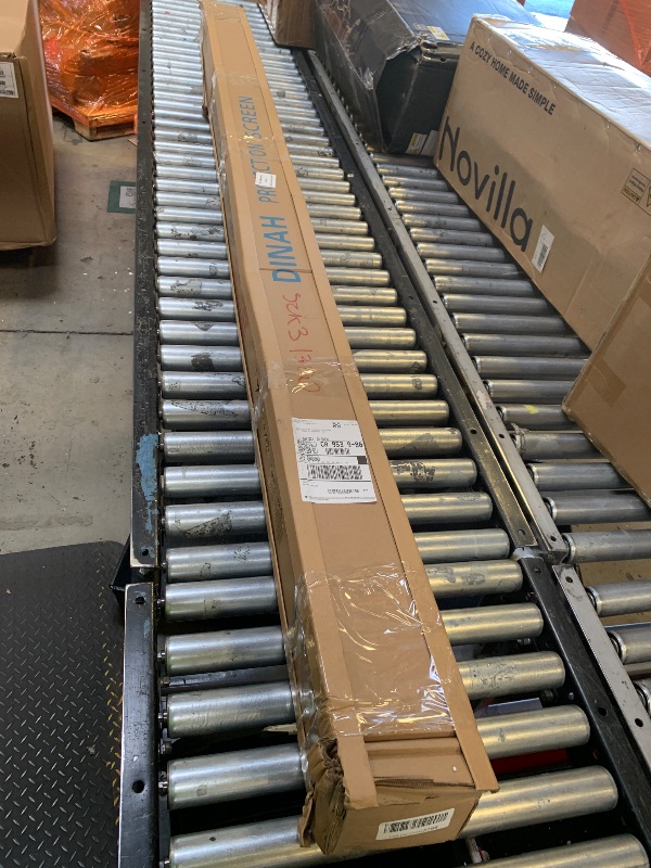 Photo 1 of DINAH 120 Inch Electric Projector Screen with Remote, Automatic Air Indoor Drop Down, Motorized 4K 3D HD Projection for Movies