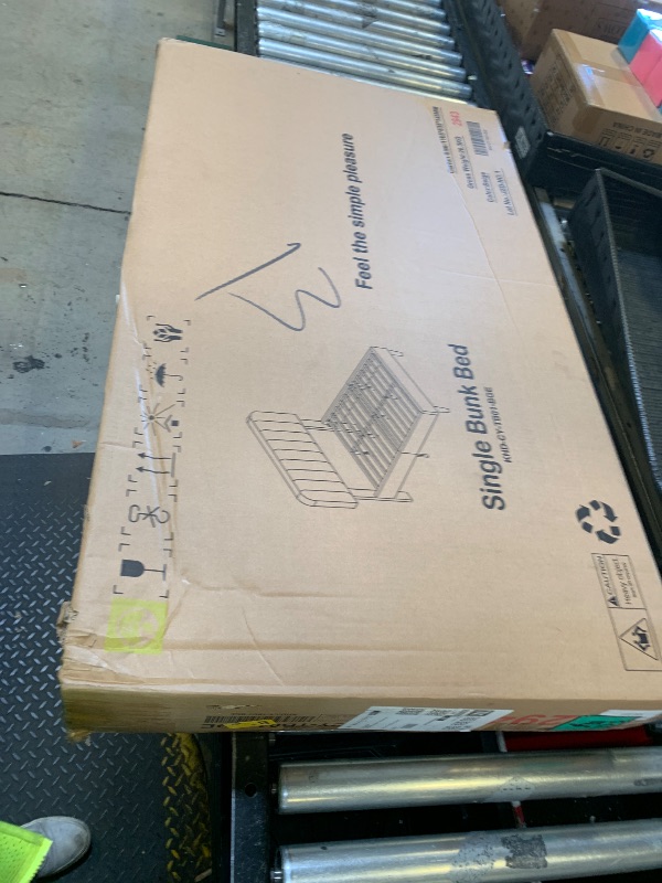 Photo 1 of VECELO Twin Size Bed Frame with Upholstered Headboard, Velvet Platform Bedframe Mattress Foundation, Strong Wood Slat Support, No Box Spring Needed,Velvet Beige