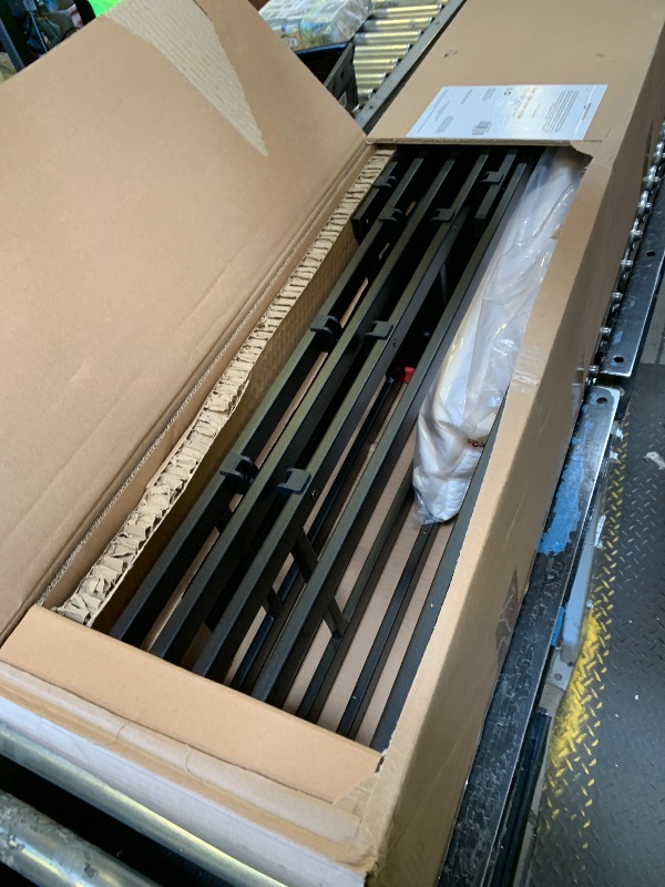 Photo 1 of Amazon Basics Smart Box Spring Bed Base, 9-Inch Height Mattress Foundation, Tool-Free Easy Assembly, Queen, 79" L x 59.5" W x 9" H, White