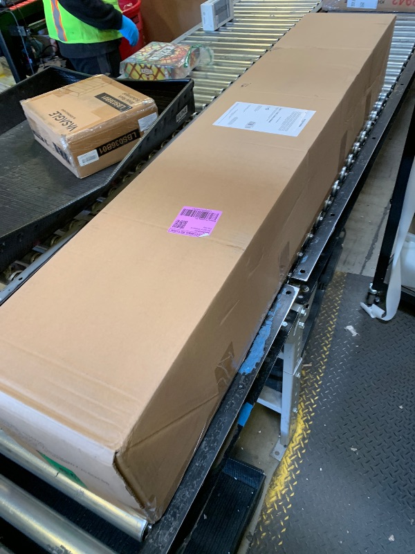 Photo 1 of Amazon Basics Smart Box Spring Bed Base, 9-Inch Height Mattress Foundation, Tool-Free Easy Assembly, Queen, 79" L x 59.5" W x 9" H, White