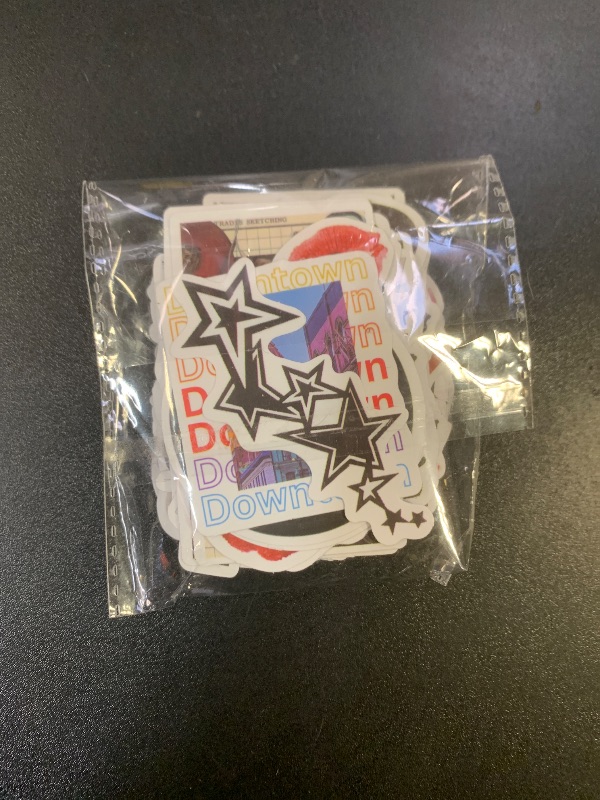 Photo 1 of 100Pcs Aesthetic Downtown Girls Stickers Cool Trendy Y2K Sticker for Water Bottles Funny Laptop Luggage Computer Scrapbooking Kids Teens Girls Boys Adults Toddlers Waterproof Sticker Vinyl Decals