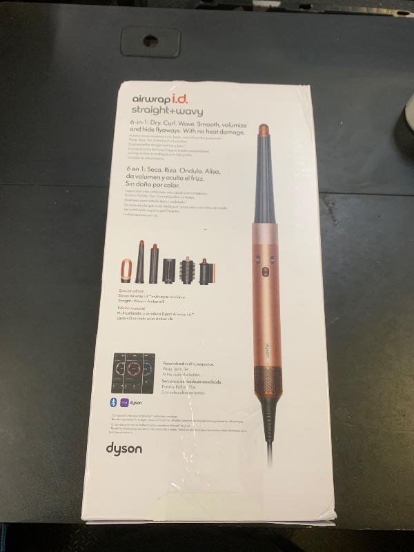 Photo 1 of Dyson Airwrap i.d. Multi-Styler, Allure Winner, Bluetooth Connected, No Heat Damage, 6-in-1 Versatility, Intelligent Hair Styler