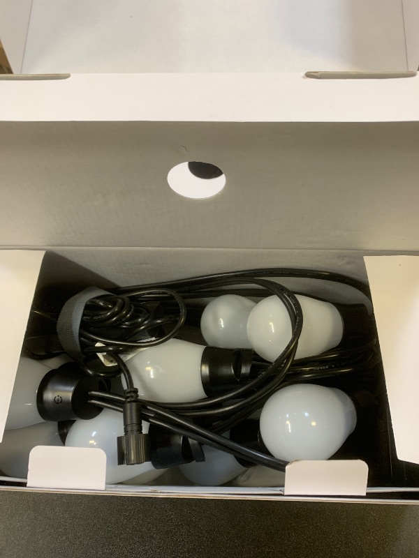 Photo 1 of Govee S14 Bulb Outdoor String Lights 2, 96ft Smart RGBIC Warm White Patio Lights with 15 LED Bulbs, 111 Scene Modes for Outdoor Decor, Upgraded IP66 Compatible with Alexa, Google, Matter, APP Control