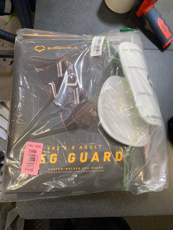 Photo 1 of EvoShield Pro-SRZ 2.0 Batter's Leg Guard - White, Left Hand Hitter