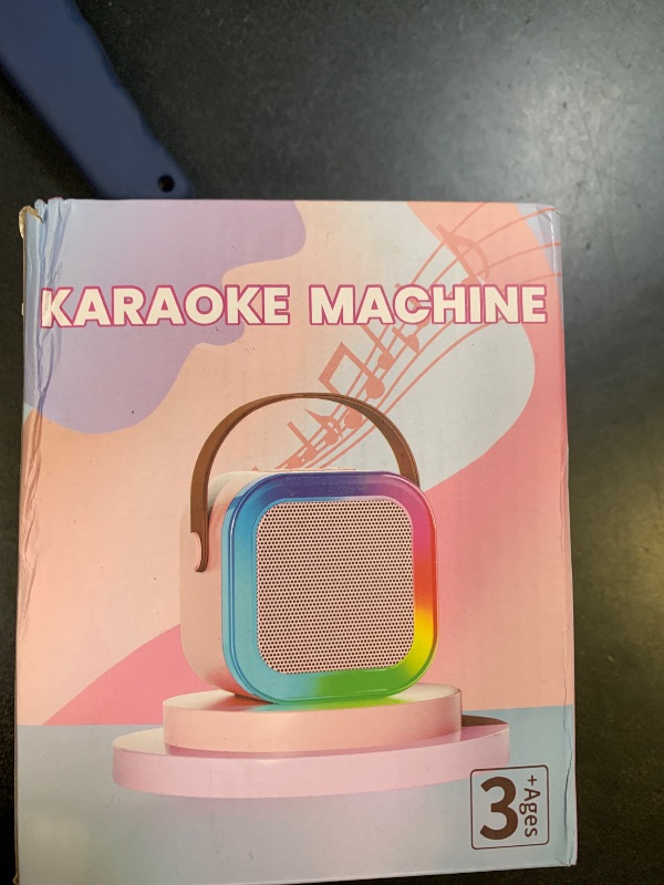 Photo 1 of ?2026 Newest? Mini Karaoke Machine for Kids Girls & Boys - Portable Bluetooth Speaker with 2 Wireless Microphones - Kids Birthday Gifts for Ages 4-10 - Kids' Instrument Accessories - Blue