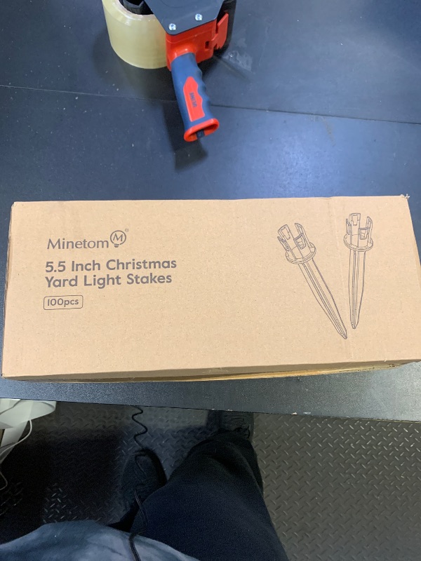 Photo 1 of 100-Pack Christmas Light Yard Stakes, 5.5 Inch Lighting Stakes for C7 C9 Christmas Lights Outdoor, Universal Yard Stakes for Outdoor Holiday Lights Use on Garden Lawn Patio Pathway Walkway – Black