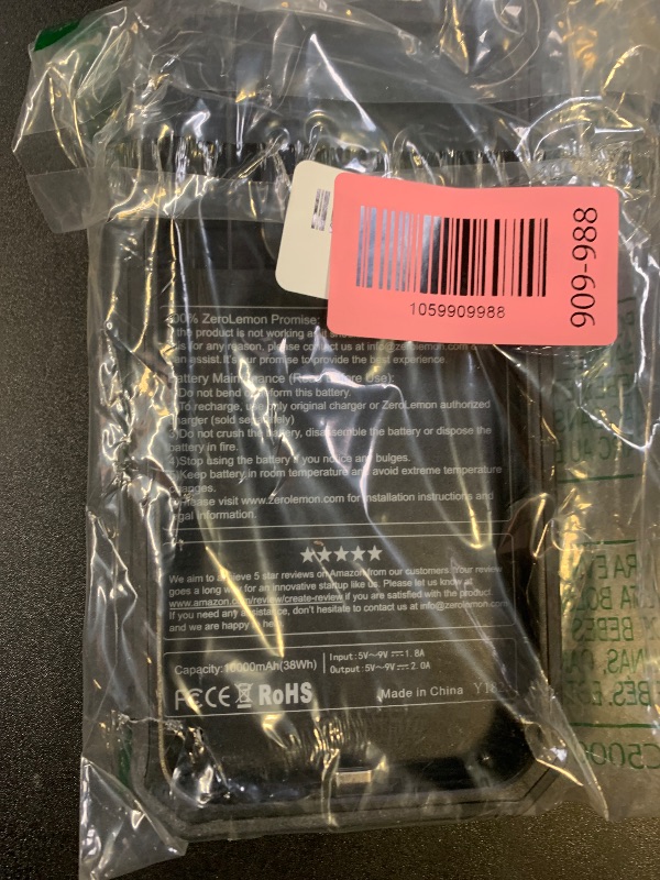 Photo 1 of ZEROLEMON RuggedJuicer Battery Case for iPhone 15 Pro Max Black | 10000mAh, Battery Charger, 18W Fast Charging Power, Extended Battery Charger, with Rugged Cover