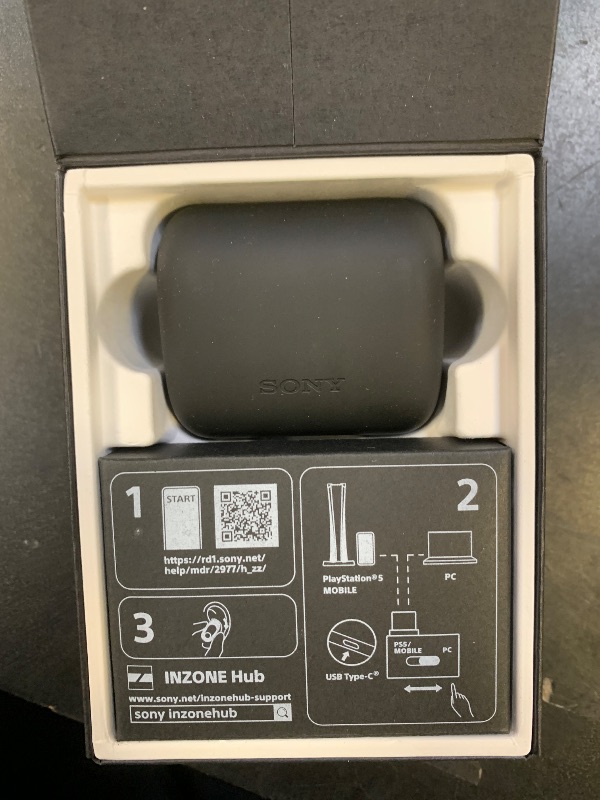 Photo 1 of Sony Inzone s Wireless Gaming Earbuds, Perfect for PlayStation® 5, for PC/PS5/Switch/Mobile, 48Hr Battery with Case, Noise Canceling, 360 Spatial Sound, 2.4GHz USB-C Dongle, WF-G700N Black