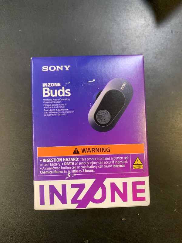 Photo 1 of Sony Inzone s Wireless Gaming Earbuds, Perfect for PlayStation® 5, for PC/PS5/Switch/Mobile, 48Hr Battery with Case, Noise Canceling, 360 Spatial Sound, 2.4GHz USB-C Dongle, WF-G700N Black
