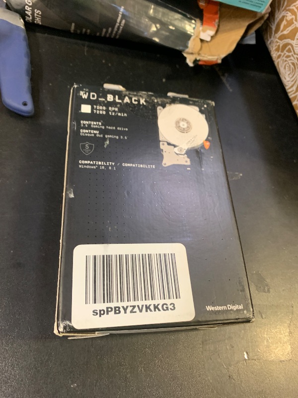 Photo 1 of Western Digital 6TB WD_Black Performance Internal Hard Drive HDD - 7200 RPM, SATA 6 Gb/s, 256 MB Cache, 3.5" - WD6004FZBX