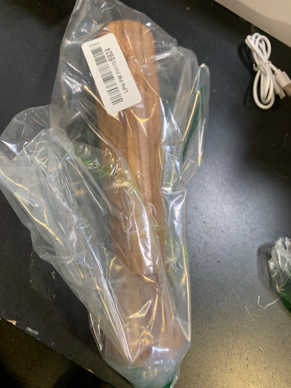 Photo 1 of 1 Pack - 10 Inch tall Acacia Wood Pepper Grinder or Salt Mill Elegant Pepper Mill Wooden with a Adjustable Ceramic Rotor and Easily Refillable - Wood Salt Grinder for Your Kitchen