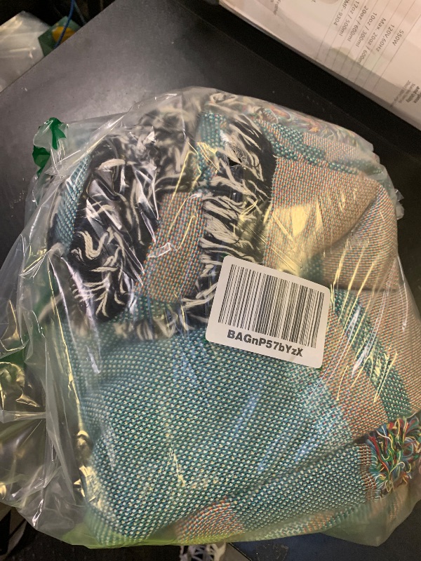 Photo 1 of Pure Country Weavers Aydin Turquoise Blanket - Southwest Native American Inspired - Gift Tapestry Throw Woven from Cotton - Made in The USA (72x54)