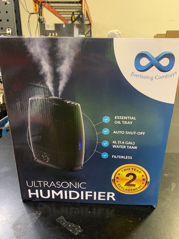 Photo 1 of Everlasting Comfort 6L Humidifiers for Bedroom, Quiet 50HR Runtime No-Filter Supersized Cool Mist Humidifier Large Room for Whole House, Plants, Baby Nursery, Allergies, Dry Skin, Congestion, Indoor