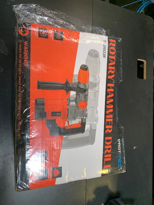 Photo 1 of 1-1/4 Inch SDS-Plus 13 Amp Heavy Duty Rotary Hammer Drill with Safety Clutch 3 Functions, Vibration Control, for Floor Tile Removal, Concrete Breaker, Including Grease, Chisels & Drill Bits