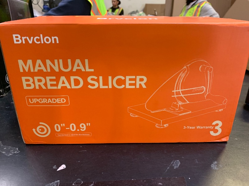 Photo 1 of ?Upgraded?Manual Bread Slicer for Homemade Sourdough Bread,Metal Guide & Adjustable Thickness, Hand Crank Bread Slicer with Scale Line and Suction Cup, Sharp Blade, Suitable for Sourdough Bread, Etc