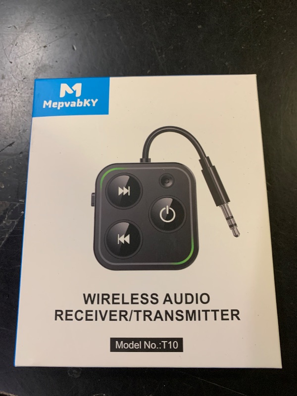 Photo 1 of 2026 Pro Bluetooth 5.4 Transmitter Receiver, 2-in-1 Wireless Audio Adapter for Airplane/TV/PC/Gym - Dual Link Headphone, Low Latency, Battery Display, Built-in Mic, 30H Playtime, Aviation Metal Frame