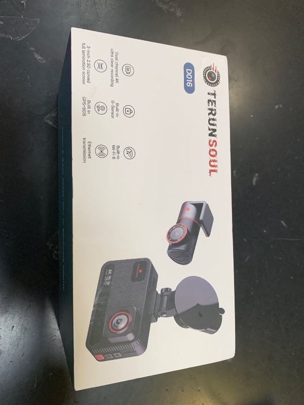 Photo 1 of TERUNSOUl 4K+4K Dash Cam Front and Rear, Free 128GB Card Included, 5.8GHz WiFi Dash Camera for Cars, Built-in GPS, G-Sensor, 170°Wide Angle, 3" IPS Screen, 24H Parking Mode, Support 512GB Max