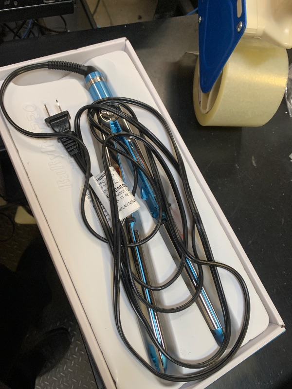 Photo 1 of BabylissPRO Nano Titanium Prima Ionic Hair Straightener, Curl and Straighten Hair With One Professional Tool, Blue