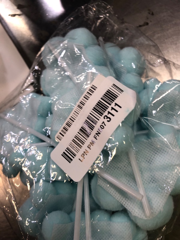 Photo 1 of 10pcs Cloud Cake Topper Plush Cloud Cupcake Toppers Yarn Ball Cake Dessert Picks Decoration For Baby Shower Birthday Wedding Party Supplies (Blue)