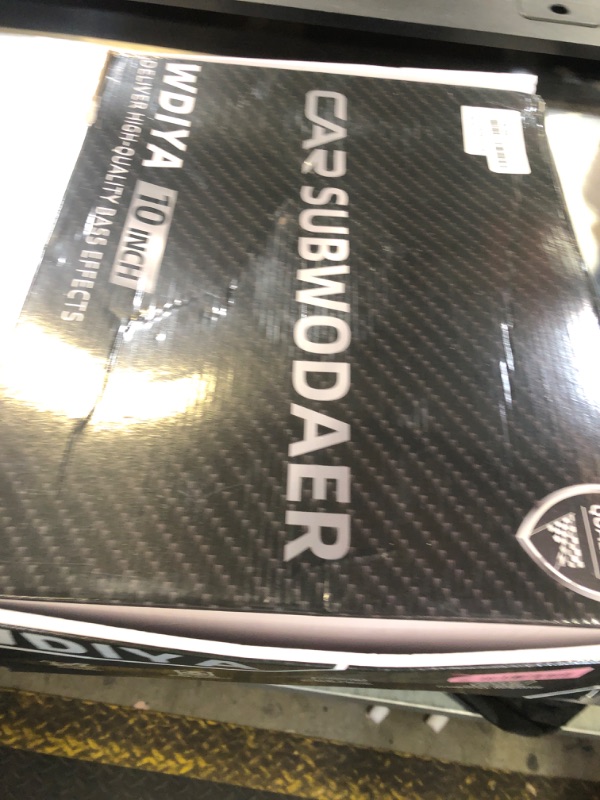 Photo 1 of WDiYA Upgraded 10" 1200W Slim Under Seat Powered Car Subwoofer with Built-in Amplifier - Low Profile Bass Sub for Car & Truck Audio - Includes Wiring Kit & LED Ambient Lights