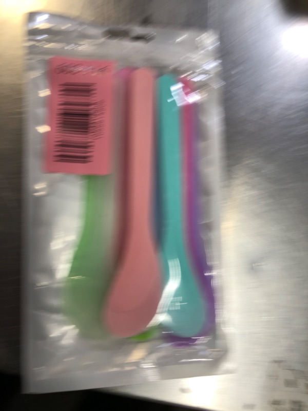 Photo 1 of 10 PCS 5inch Makeup Scoops, 10 Color Plastic Beauty Spoon Face Mask Plastic Spoon Reusable Cosmetic Dig Scoop Spatula Mask Tip, Masks Mixing Spoons Reusable FacialSkin Care Tools for DIY Facemask