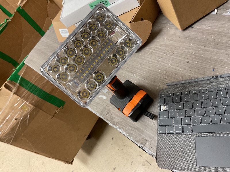 Photo 1 of ?36w?6500k? Cordless LED Work Light Compatible with DeWalt 20V Battery, Portable Compact Flood Light Flashlight with USB/Type C Charging for Emergencie, Construction, Job Site(Bare Tool Only)