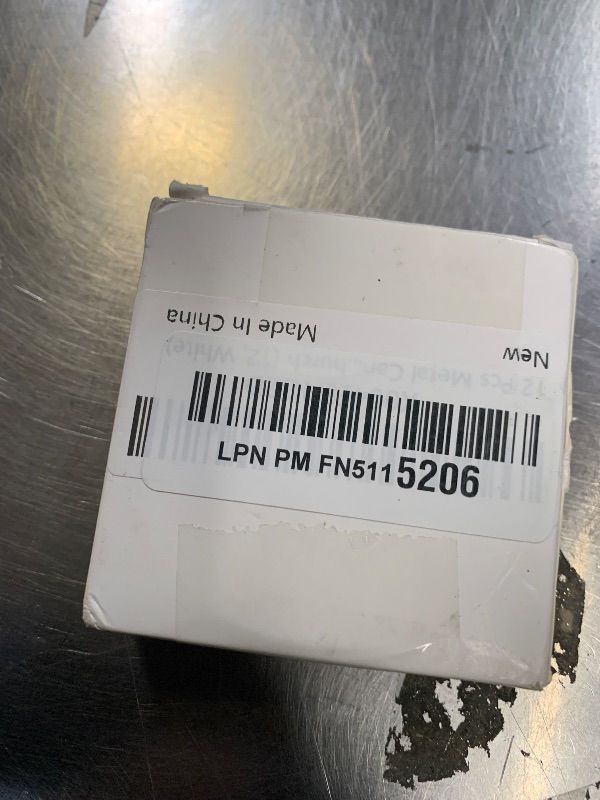 Photo 1 of 12 Pcs Metal Candle Wax Catcher Plates - Round Candle Rings for Tapers - Drip Guard for Wedding, Holiday, Party, Church (12, White)