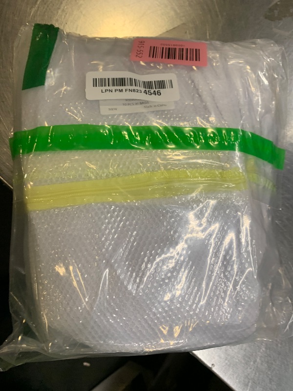 Photo 1 of 10 Pcs Laundry Bags Mesh Wash Bags, Premium Durable Double-Layer Honeycomb Mesh Laundry Bags for Delicates 12 x 16 Inches
