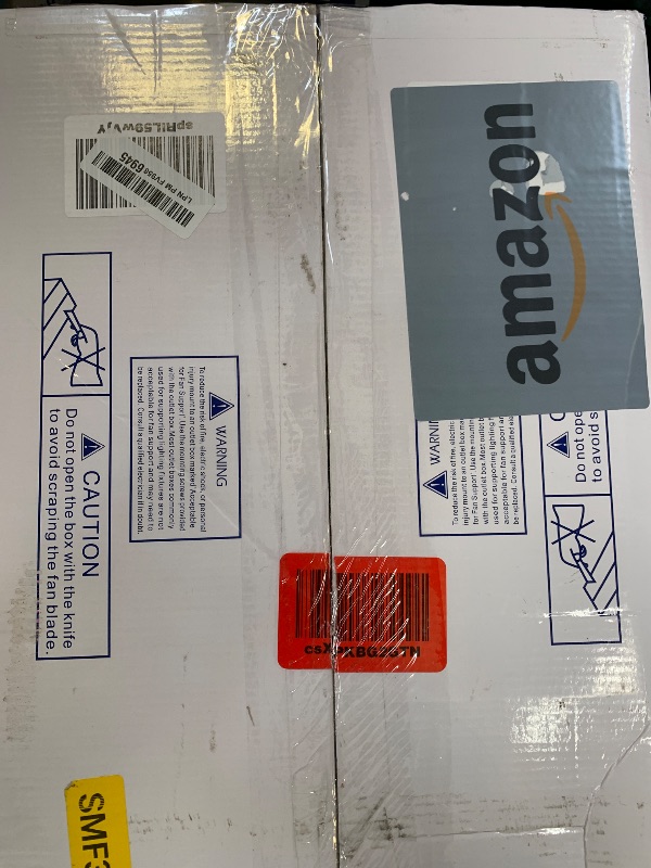 Photo 1 of Ayaoty Ceiling Fans with Lights, 52 inch Low Profile Ceiling Fan with Light and Remote Control, Flush Mount, Reversible Motor, Dimmable, Noiseless, White Ceiling Fan for Bedroom, Indoor/Outdoor Use