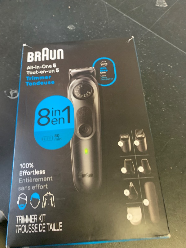 Photo 1 of Braun All-in-One Style Kit Series 5 5471, 8-in-1 Trimmer for Men with Beard Trimmer, Body Trimmer for Manscaping, Hair Clippers & More, Ultra-Sharp Blade, 40 Length Settings, Waterproof