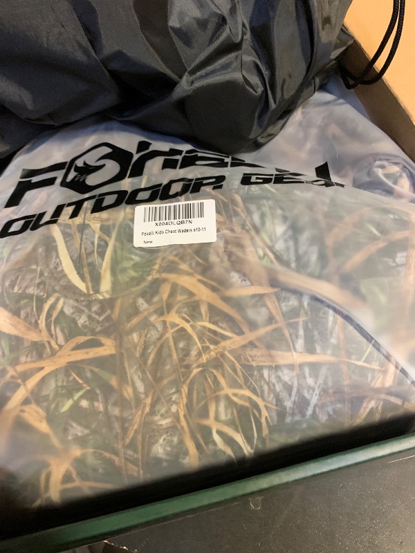 Photo 1 of Foxelli Kids Chest Waders – 4mm Neoprene Waterproof Youth Waders with Boots for Duck Hunting and Fishing