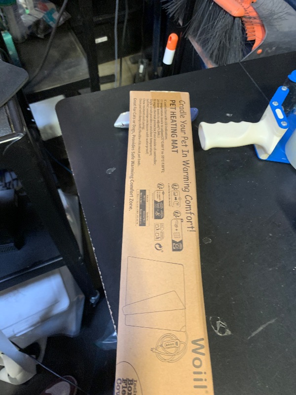 Photo 1 of INVENHO Heated Cat Bed, Waterproof Adjustable Temperature Dog Cat Heating Pad with Timer, Indoor Pet Heating Pad for Cats Dogs Electric Pads for Dogs Cats, Pet Heated Pad