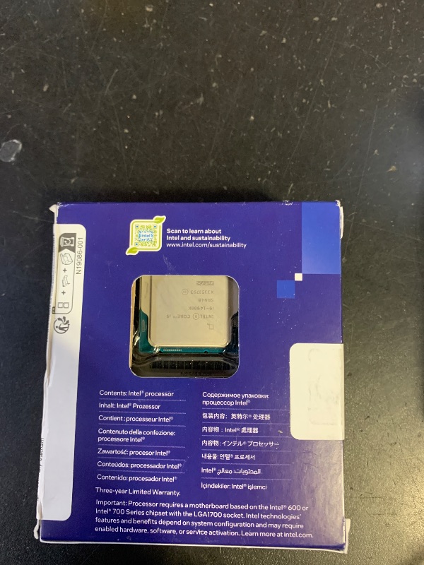 Photo 1 of Intel® Core™ i9-14900K Desktop Processor 24 cores (8 P-cores + 16 E-cores) up to 6.0 GHz