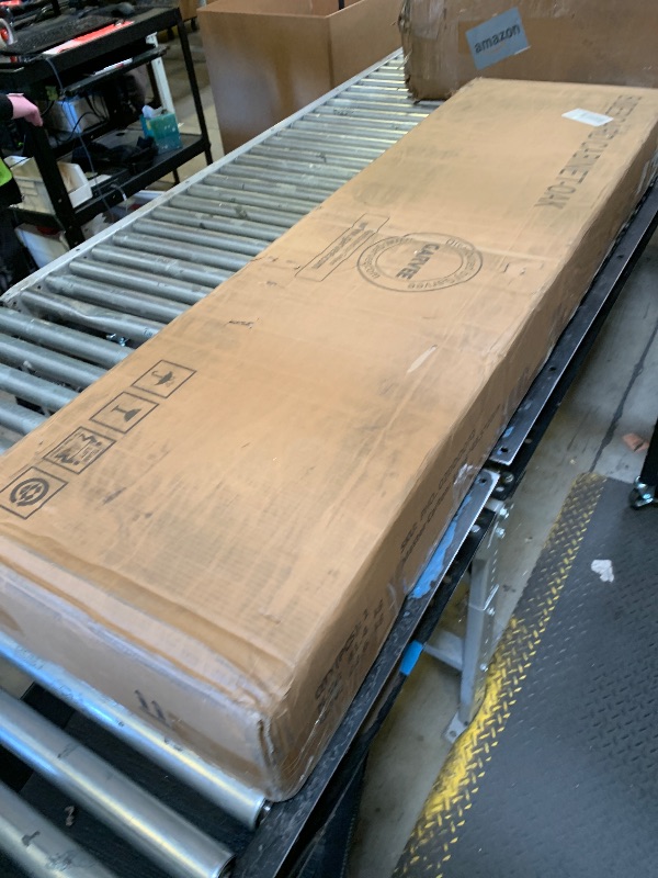 Photo 1 of GarveeHome 60 in Farmhouse Rattan Buffet Cabinet - 4-Door Woven Storage Sideboard with Adjustable Shelves, Kitchen Console Table for Dining Room & Living Room Entryway (Oak Brown)