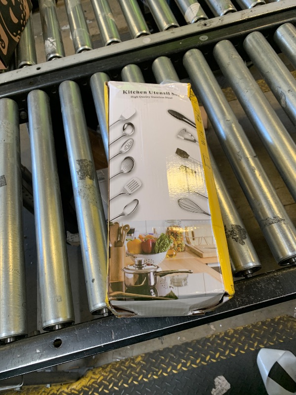 Photo 1 of Gold Cooking Utensils Set, Berglander Stainless Steel 13 Pieces Kitchen Utensils Set With Titanium Gold Plating, Kitchen Tools Set With Utensil Holder, Dishwasher Safe, Easy to Clean