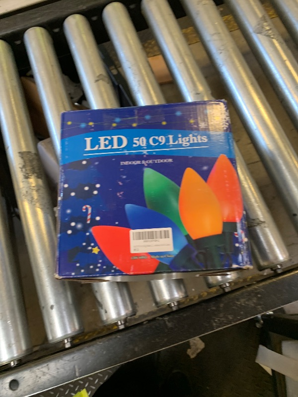 Photo 1 of HAYATA Multi Color C9 Big Bulbs Classic Christmas Lights 50 LED 32ft Indoor Outdoor Home Yard Xmas Tree Decorations (Multi Color - 50LED)