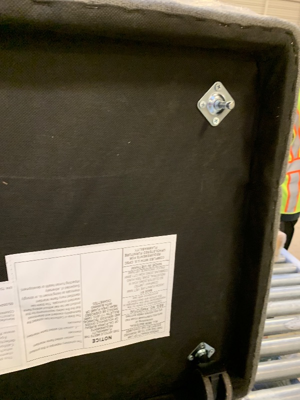 Photo 1 of KISLOT Dining Chairs with Casters No Assembly Upholstered Wingback Single Sofa Armless Deskchair for Bedroom Waiting Room Kitchen Diningroom