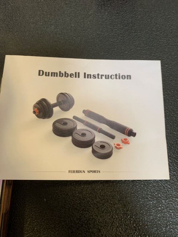 Photo 1 of Sports adjustable dumbbell and barbell set