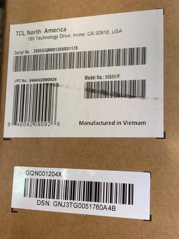 Photo 1 of TCL 55-Inch Class S5 UHD 4K LED Smart TV with Fire TV (55S551F, 2024 Model), Dolby Vision, HDR PRO+, Dolby Atmos, Alexa Built-in with Voice Remote, Apple AirPlay 2 Compatibility, Streaming Television